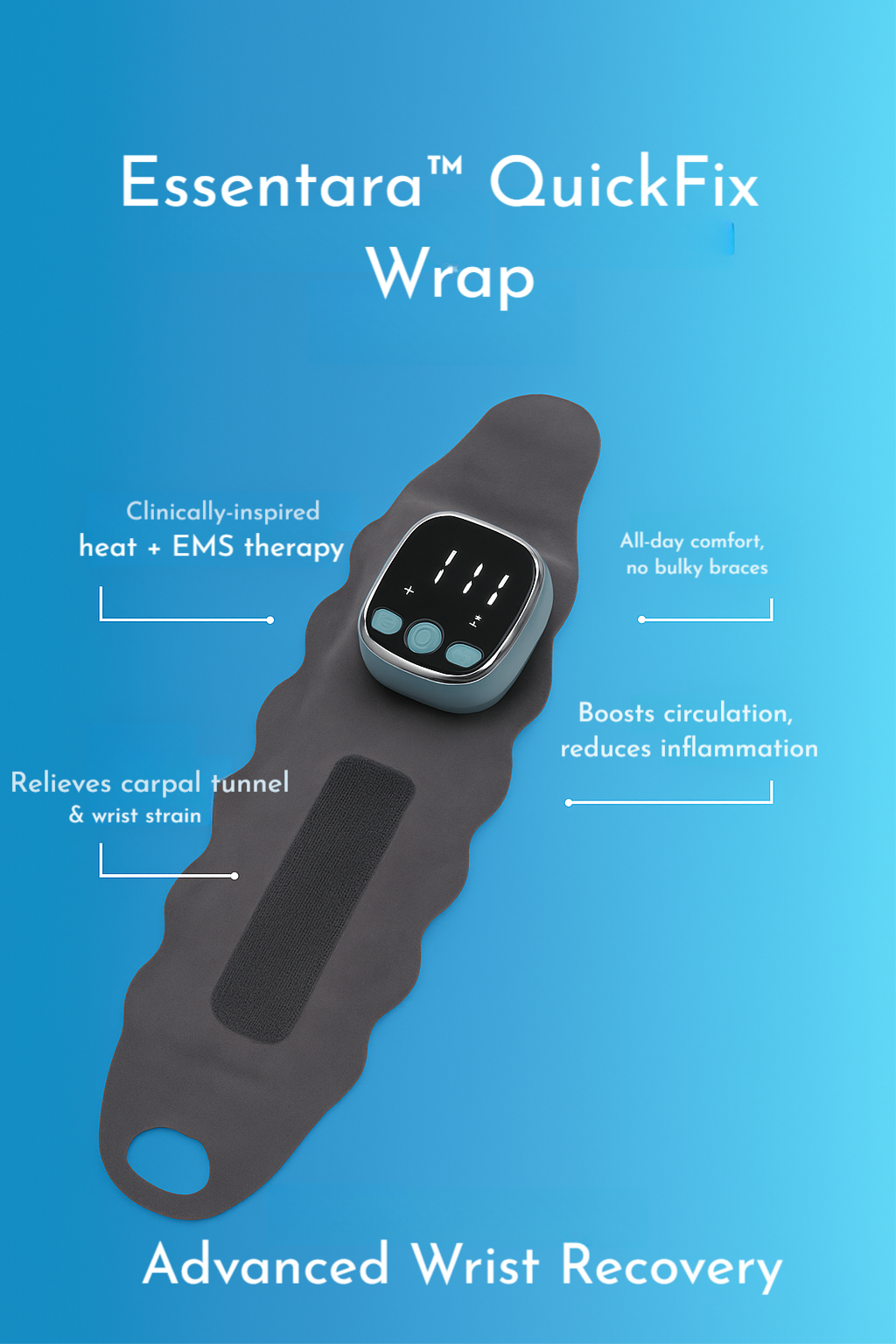 Essentara The Quick Fix®| Heat & Microcurrent Therapy