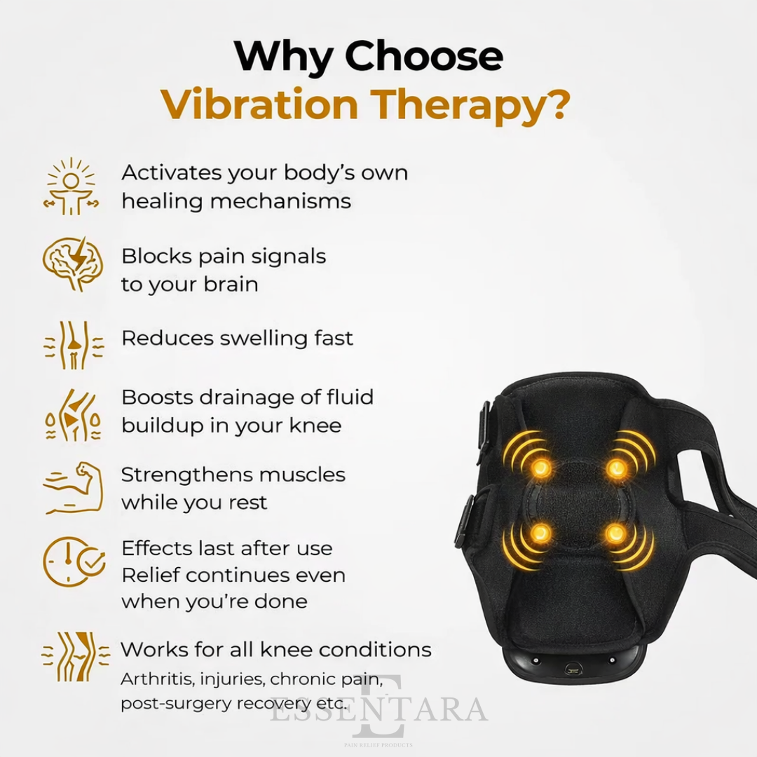 Essentara KneeBliss™ | Red Light Therapy & 5-Mode Recovery System