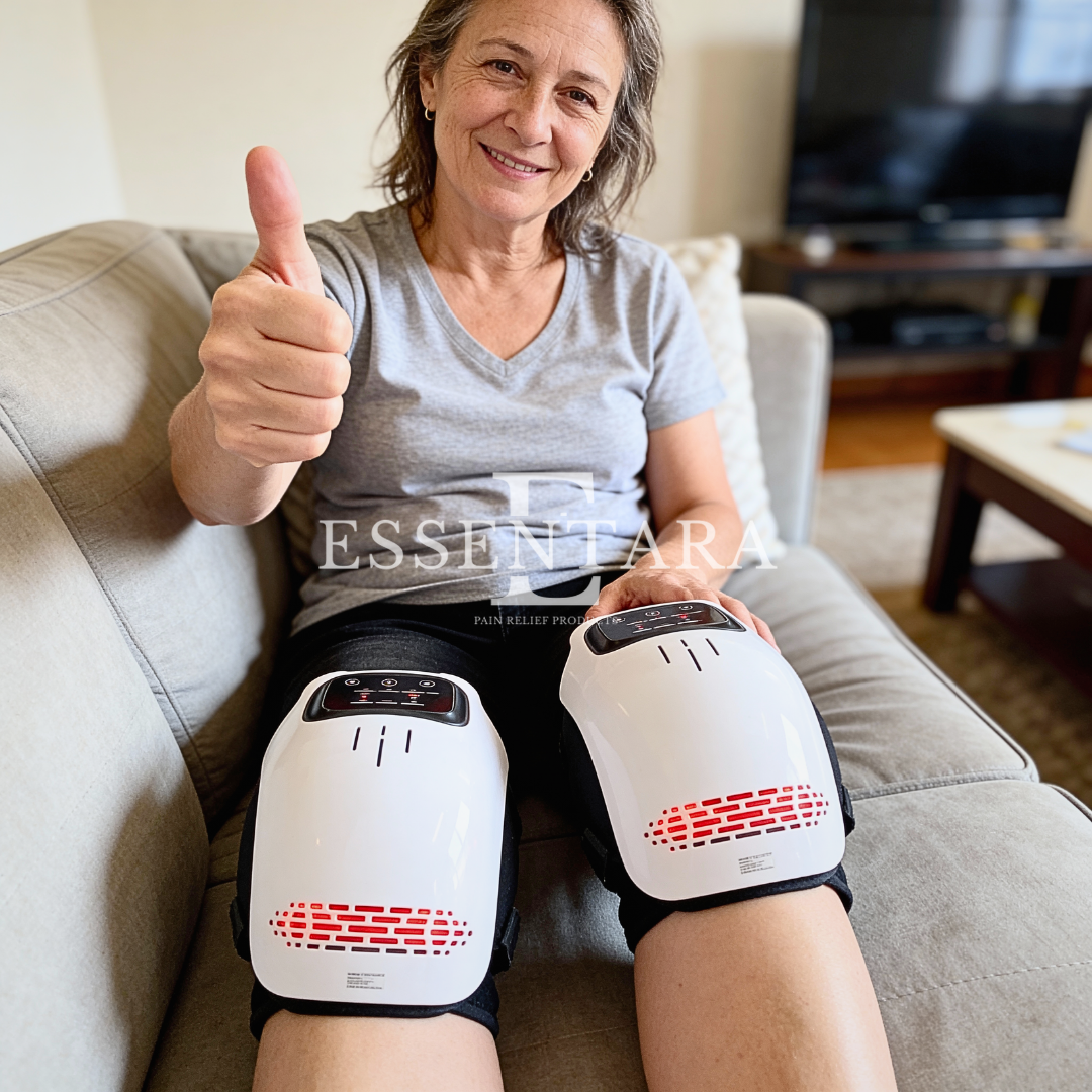 Essentara KneeBliss™ | Red Light Therapy & 5-Mode Recovery System